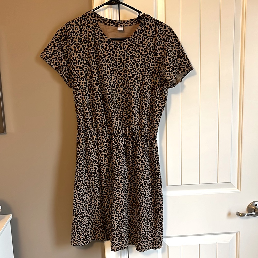 Almost New Old Navy Leopard Print Dress